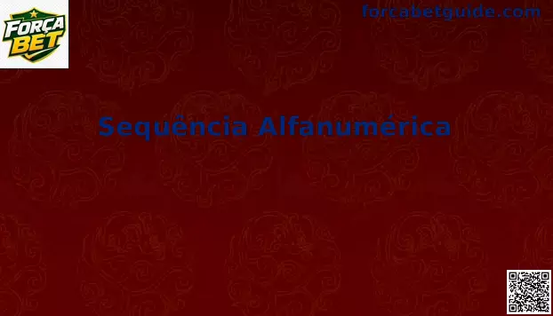 Interface representativa de uma Sequência Alfanumérica de segurança e bônus na plataforma Força Bet