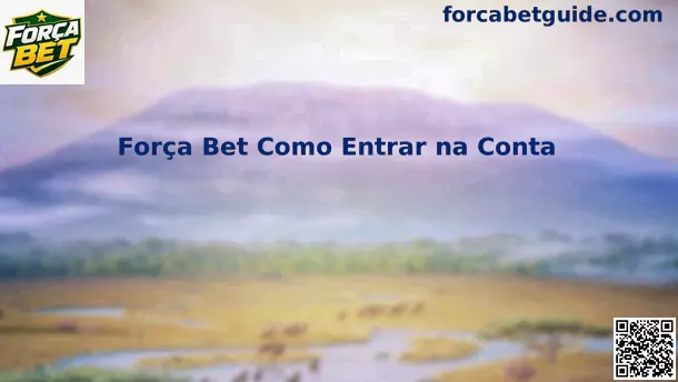 Interface de Boas-vindas Força Bet